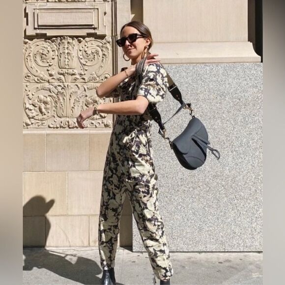 Rebecca Taylor Scroll Paisley Pleated Jumpsuit Jumper BNWT - Picture 2 of 15